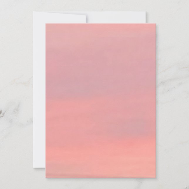 Customisable Pink & Purple Sky Invitation (Front)