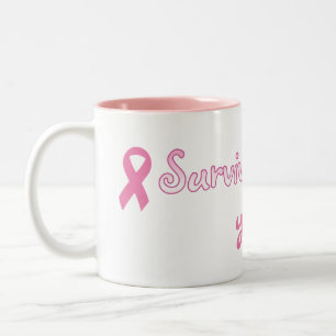 Customisable Pink Ribbon Mug