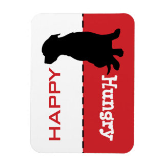 Customisable Pit Bull Feed the Dog Magnet Sign