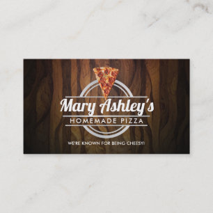Customisable Pizza business cards
