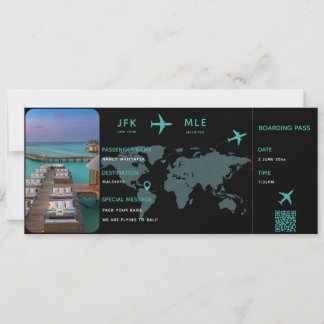 Customisable Plane Tickets | Boarding Pass Card