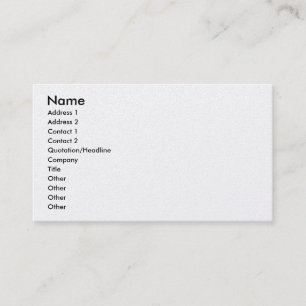 Customisable Platinum Business Cards