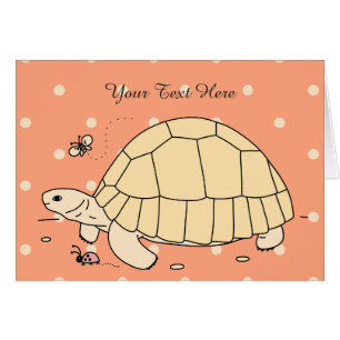 Customisable Ploughshare Tortoise Card