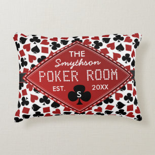 Customisable Poker Room Casino Decorative Cushion