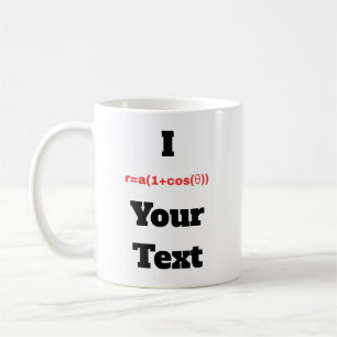 Customisable Polar Equation (I Heart) Coffee Mug