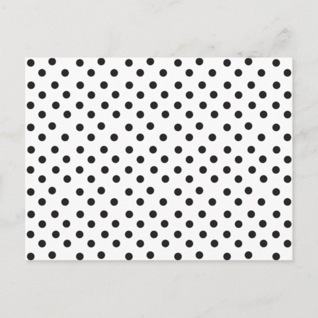 Customisable Polka Dots Postcard (Front)