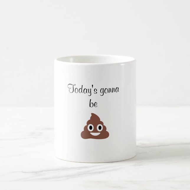 Customisable Poo Emoticon Coffee Mug (Center)
