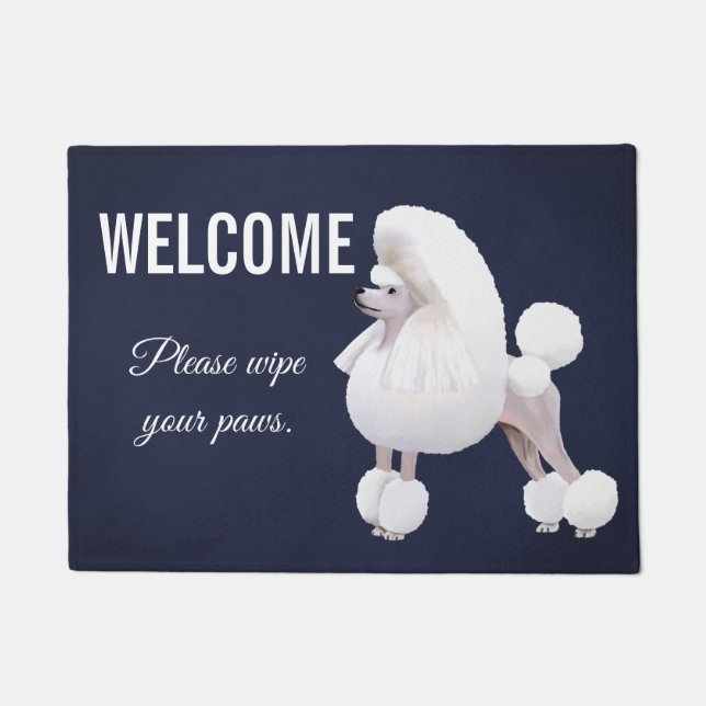 Customisable Poodle Doormat (Front)