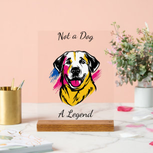 Customisable Pop Art Kangal Design Acrylic Sign
