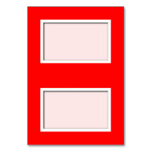 Customisable Poppy Red Tented Place Card