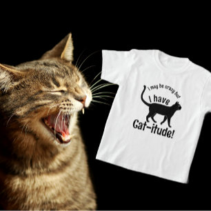 Customisable Popular Colourful I've Got Cat-itude T-Shirt