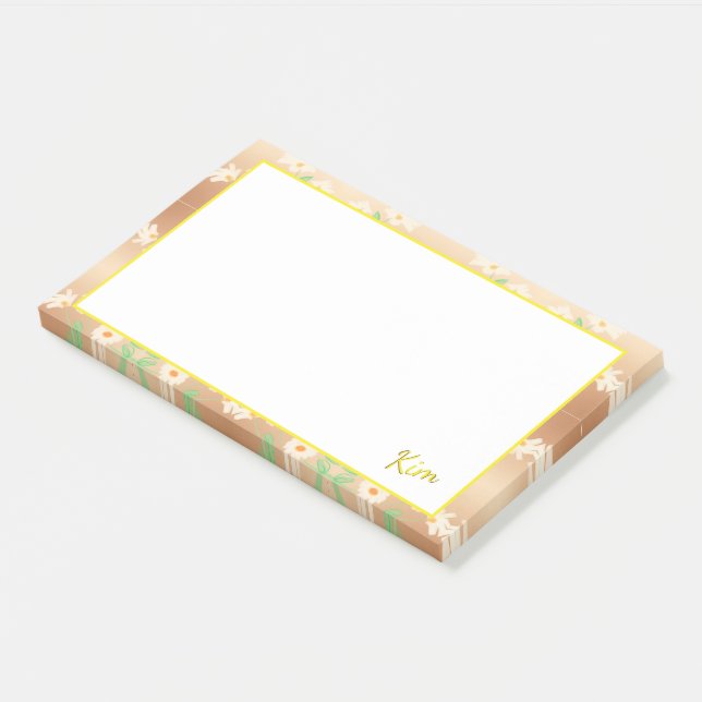 Customisable Post It Note For Kim or You (Angled)