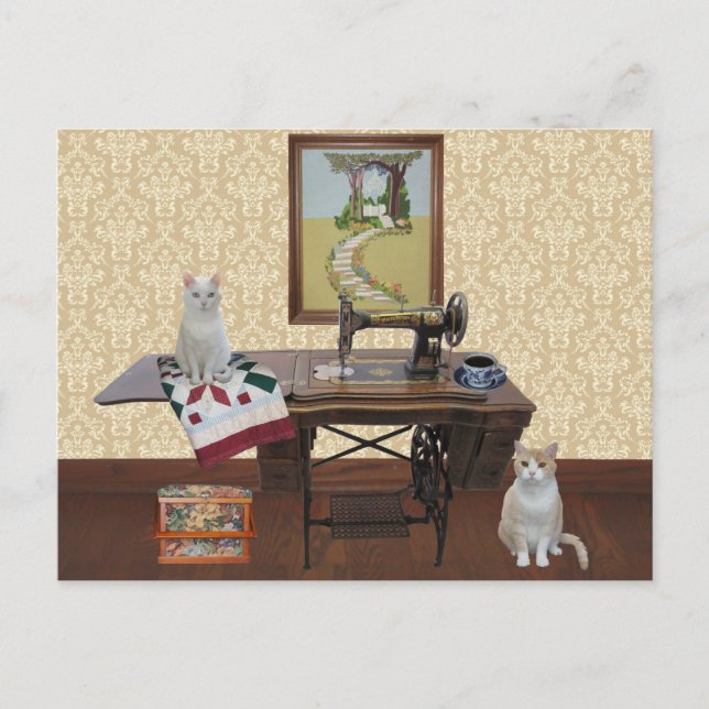 Customisable Postcard for Seamstresses & Quilters (Front)