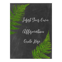 Customisable Poster Create Your Own Affirmation