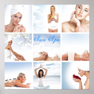 Customisable poster for spa beauty health centre