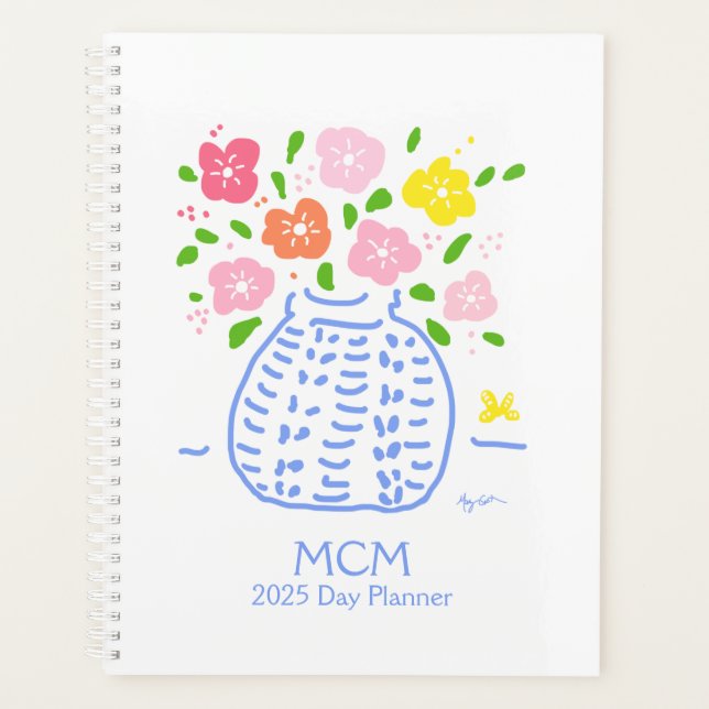 Customisable Posy Vase Planner (Front)