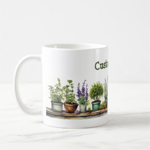 Customisable Potted Herb Garden  Coffee Mug