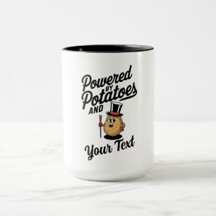Customisable Powered By Potatoes Mug