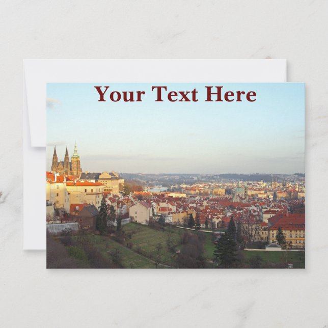 Customisable Prague panorama card (Front)