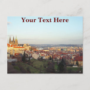 Customisable Prague panorama Postcard