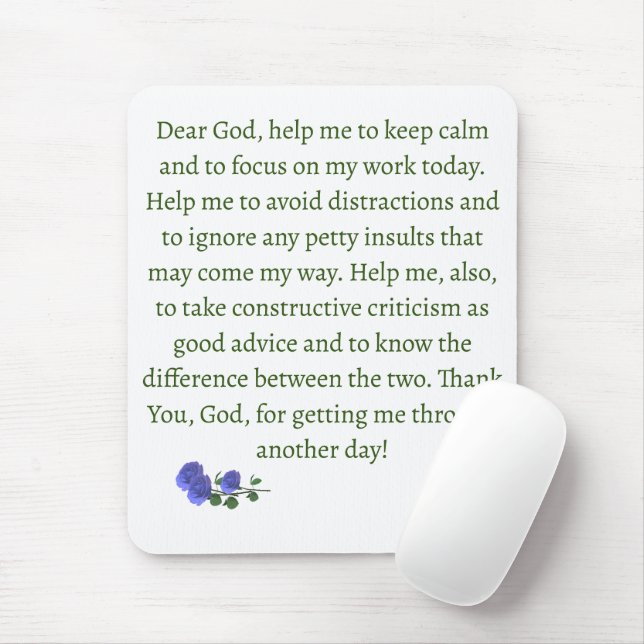 Customisable Prayer  Mouse Mat (With Mouse)