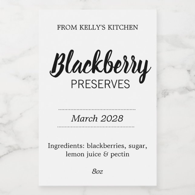 Customisable Preserves BL_02sq Square Sticker (Single Label)