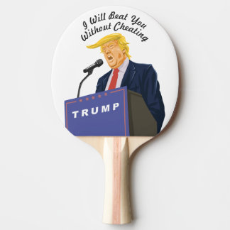 Customisable President Trump Beat You Ping Pong Paddle
