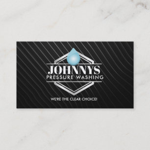 Customisable Pressure Washing Business Cards