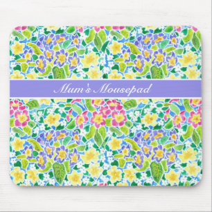 Customisable, Pretty Spring Primroses Mousepad