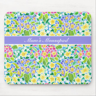 Customisable, Pretty Spring Primroses Mousepad