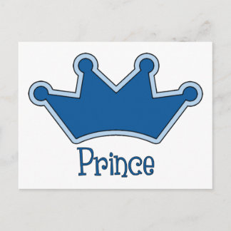 Customisable Prince - Crown Postcard