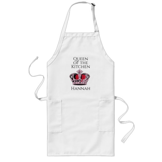 Customisable Princess Crown Long Apron (Front)