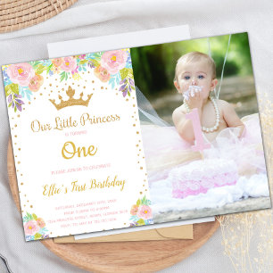 Customisable Princess Party Invitations for Kids