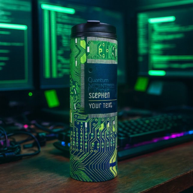 Customisable Printed Circuit - Geek electronic PCB Thermal Tumbler (Creator Uploaded)