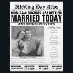 Customisable Printed Wedding Newspaper Program<br><div class="desc">This customisable Wedding Newspaper is a unique addition to your wedding! It is a way to engage with your guests and it is something they can take home with them! Use these newspapers as program during the ceremony, or some light reading for reception while they wait for the next part...</div>