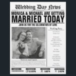 Customisable Printed Wedding Newspaper Program<br><div class="desc">This customisable Wedding Newspaper is a unique addition to your wedding! It is a way to engage with your guests and it is something they can take home with them! Use these newspapers as program during the ceremony, or some light reading for reception while they wait for the next part...</div>