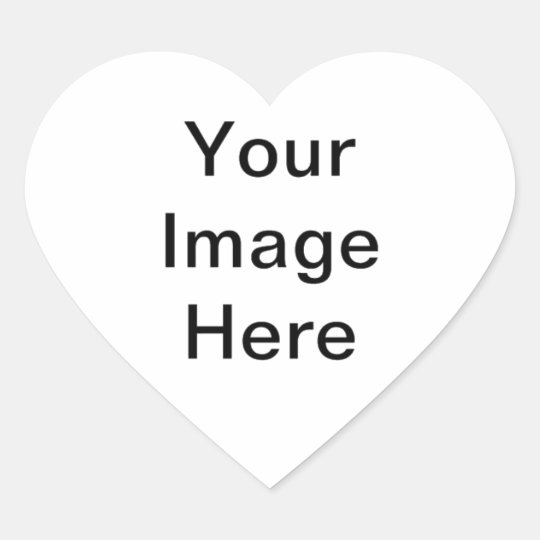 Customisable products heart sticker