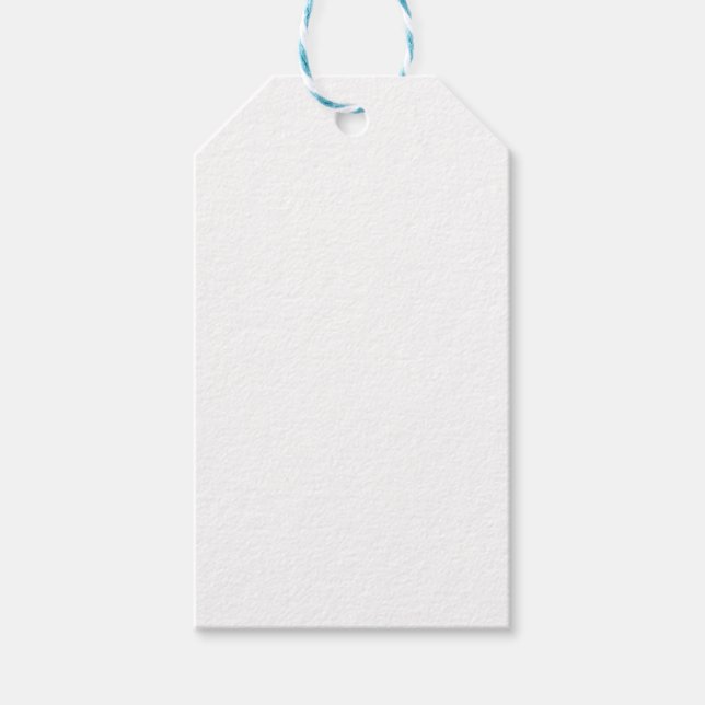Customisable Professional Solid Colour  Gift Tags (Front)