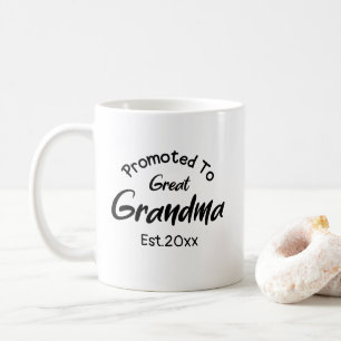 Customisable Promoted To Great Grandma Coffee Mug