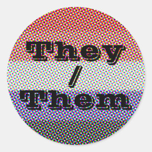 Customisable Pronoun Mod Cupioromantic Pride Flag Classic Round Sticker