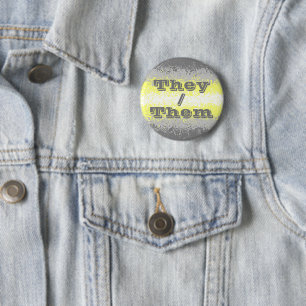 Customisable Pronoun Trippy Demigender Pride Flag 6 Cm Round Badge
