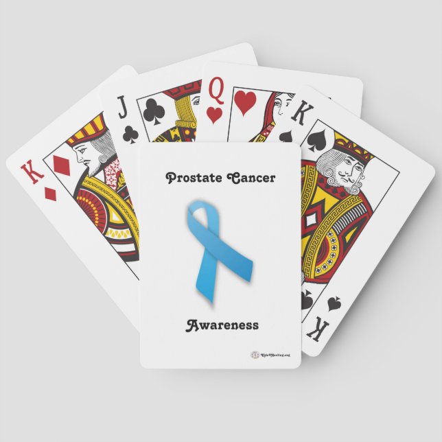 Customisable Prostate Cancer Bicycle Cards (Back)