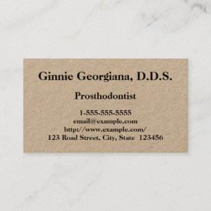Customisable Prosthodontist Business Card