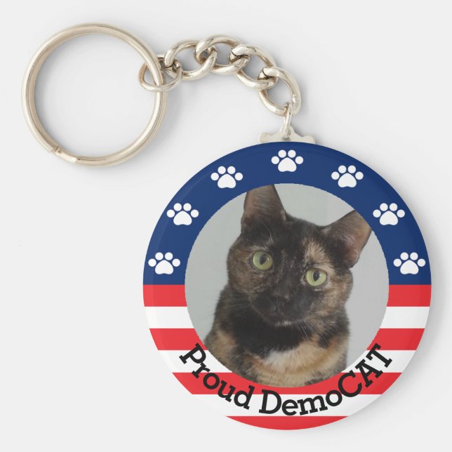 Customisable Proud DemoCAT Key Ring (Front)