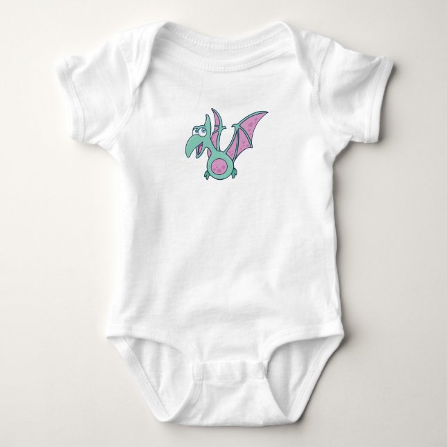 Customisable Pterodactyl Baby Bodysuit (Front)