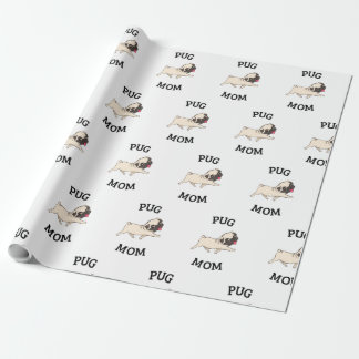 Customisable Pug Mum Wrapping Paper