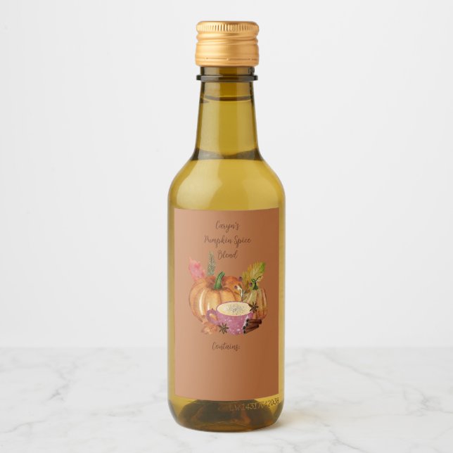 Customisable Pumpkin Spice Labels (Front)