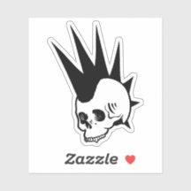 Customisable Punk Jawless Skull