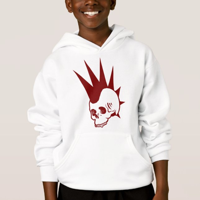 Customisable Punk Jawless Skull (Front)