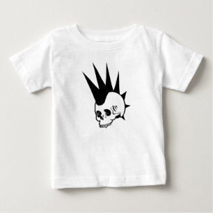 Customisable Punk Jawless Skull Baby T-Shirt